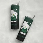customized-oregon-ducks-hello-kitty-green-black-skinny-tumbler-best-selling.webp