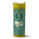 customized-oregon-ducks-pixel-fade-green-skinny-tumbler-best-selling.webp