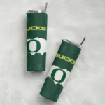 customized-oregon-ducks-torn-band-green-white-skinny-tumbler-best-selling.webp