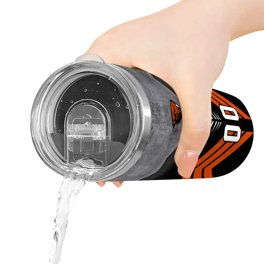 customized-oregon-state-beavers-hexagon-honeycomb-orange-black-skinny-tumbler-latest-model-2.webp