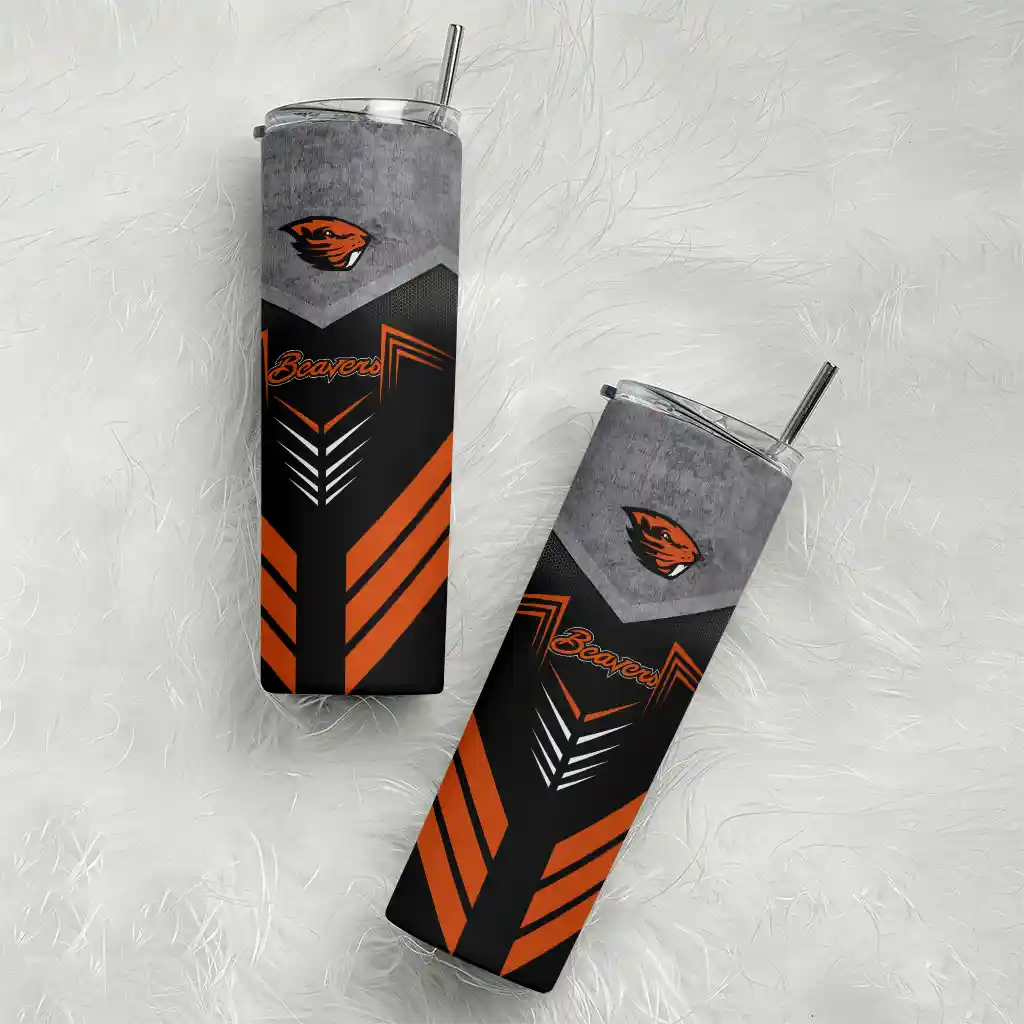 customized-oregon-state-beavers-hexagon-honeycomb-orange-black-skinny-tumbler-top-rated-2.webp