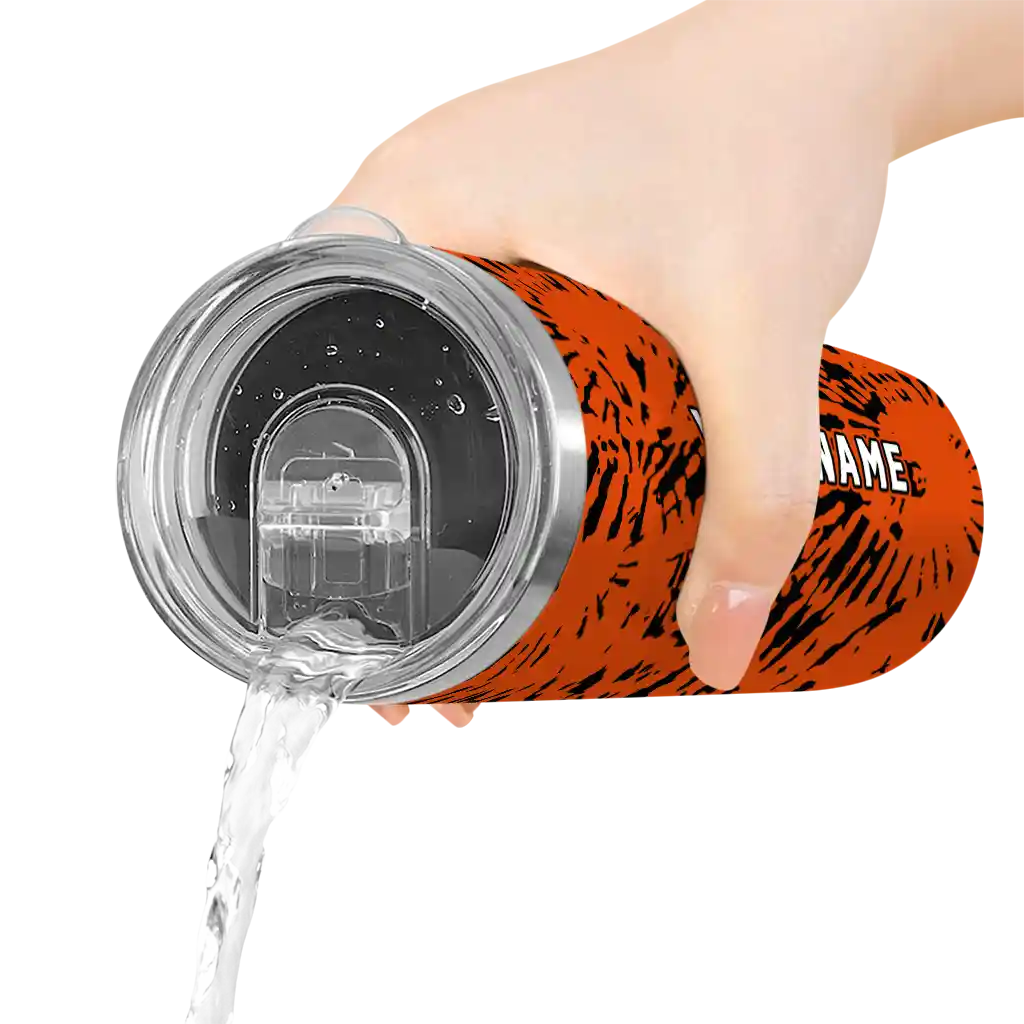 customized-oregon-state-beavers-metallic-grid-orange-skinny-tumbler-latest-model.webp