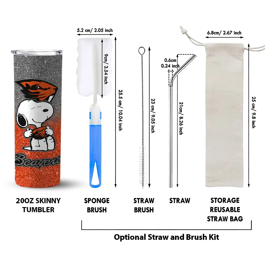 customized-oregon-state-beavers-snoopy-attitude-orange-skinny-tumbler-new-arrival.webp