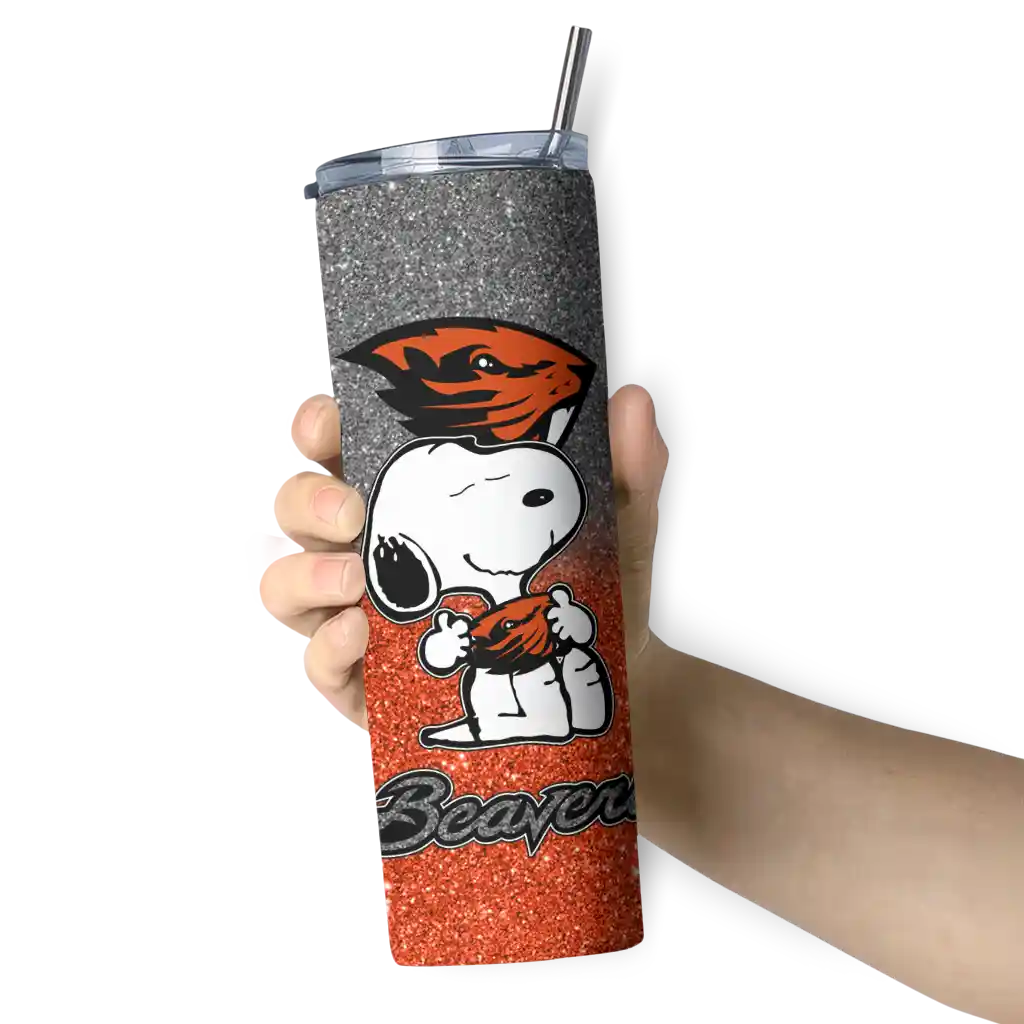 customized-oregon-state-beavers-snoopy-attitude-orange-skinny-tumbler-premium-grade.webp