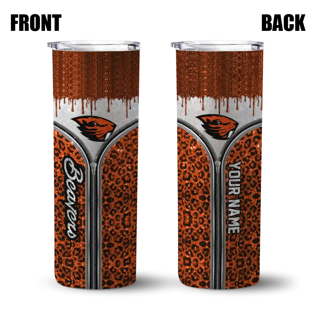 customized-oregon-state-beavers-sparkle-drip-orange-skinny-tumbler-fashion-forward-1.webp