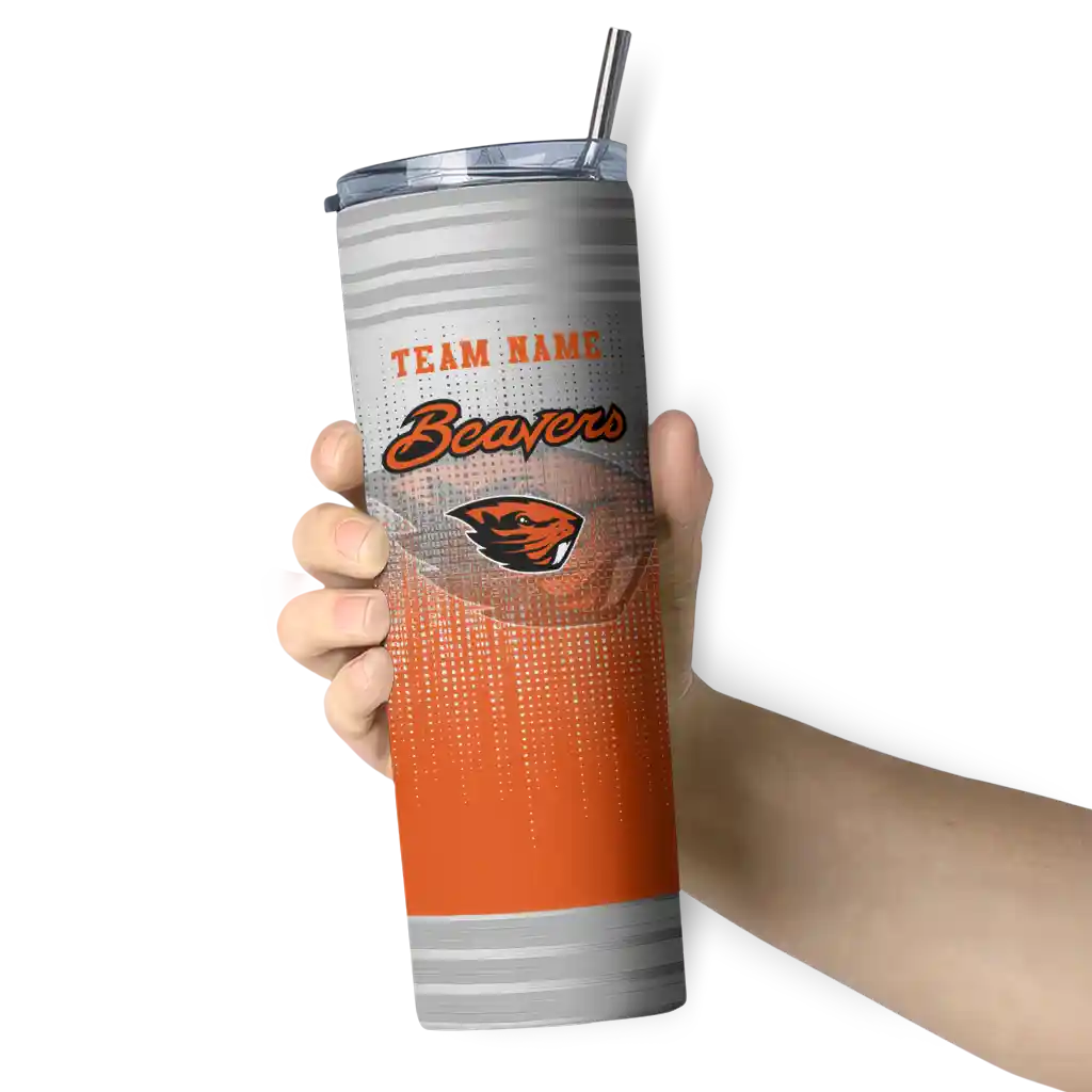 customized-oregon-state-beavers-swirl-texture-orange-skinny-tumbler-premium-grade.webp