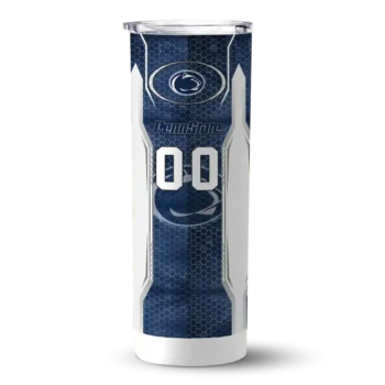 Customized Penn State Nittany Lions Stacked Diamond Blue Skinny Tumbler