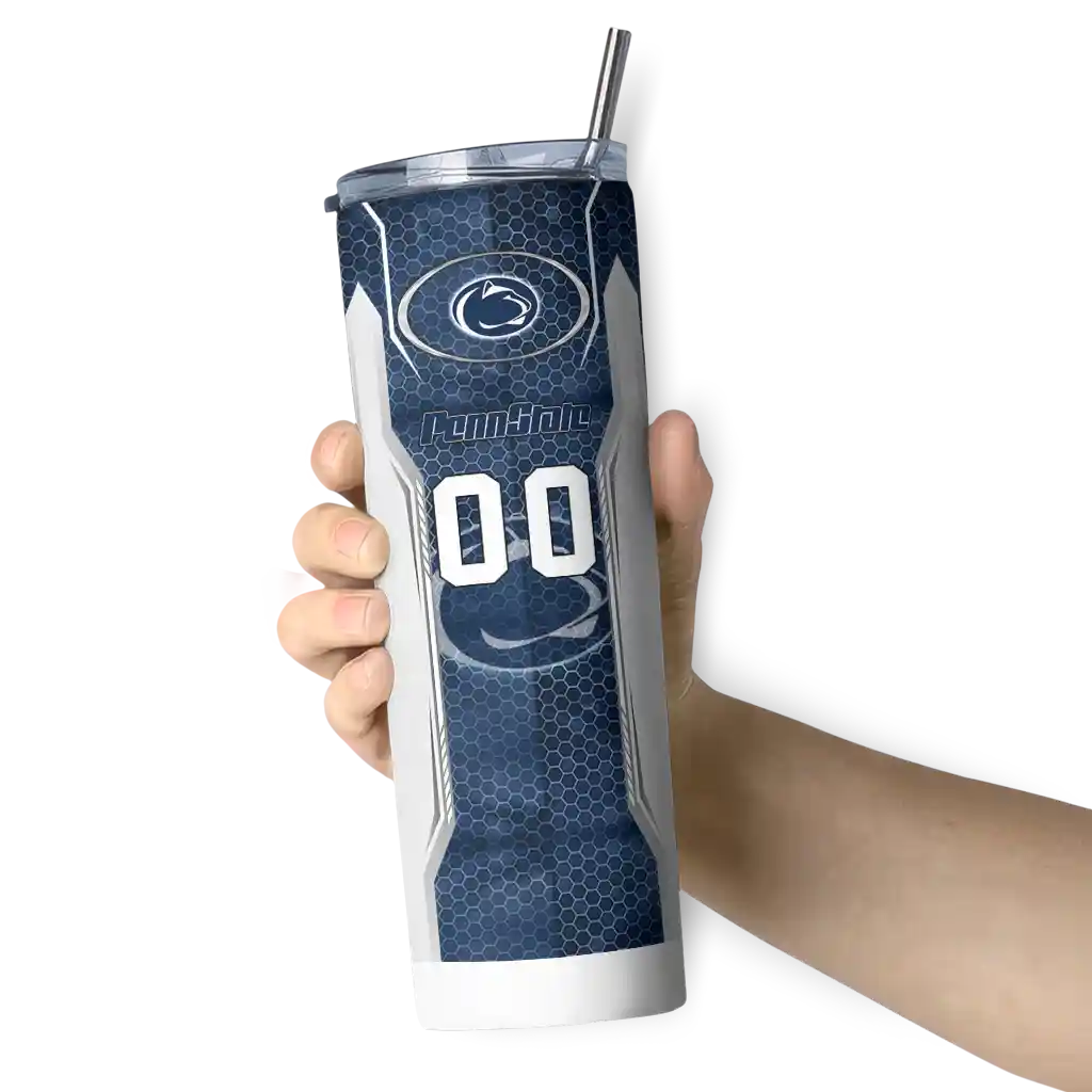 customized-penn-state-nittany-lions-stacked-diamond-blue-skinny-tumbler-premium-grade.webp