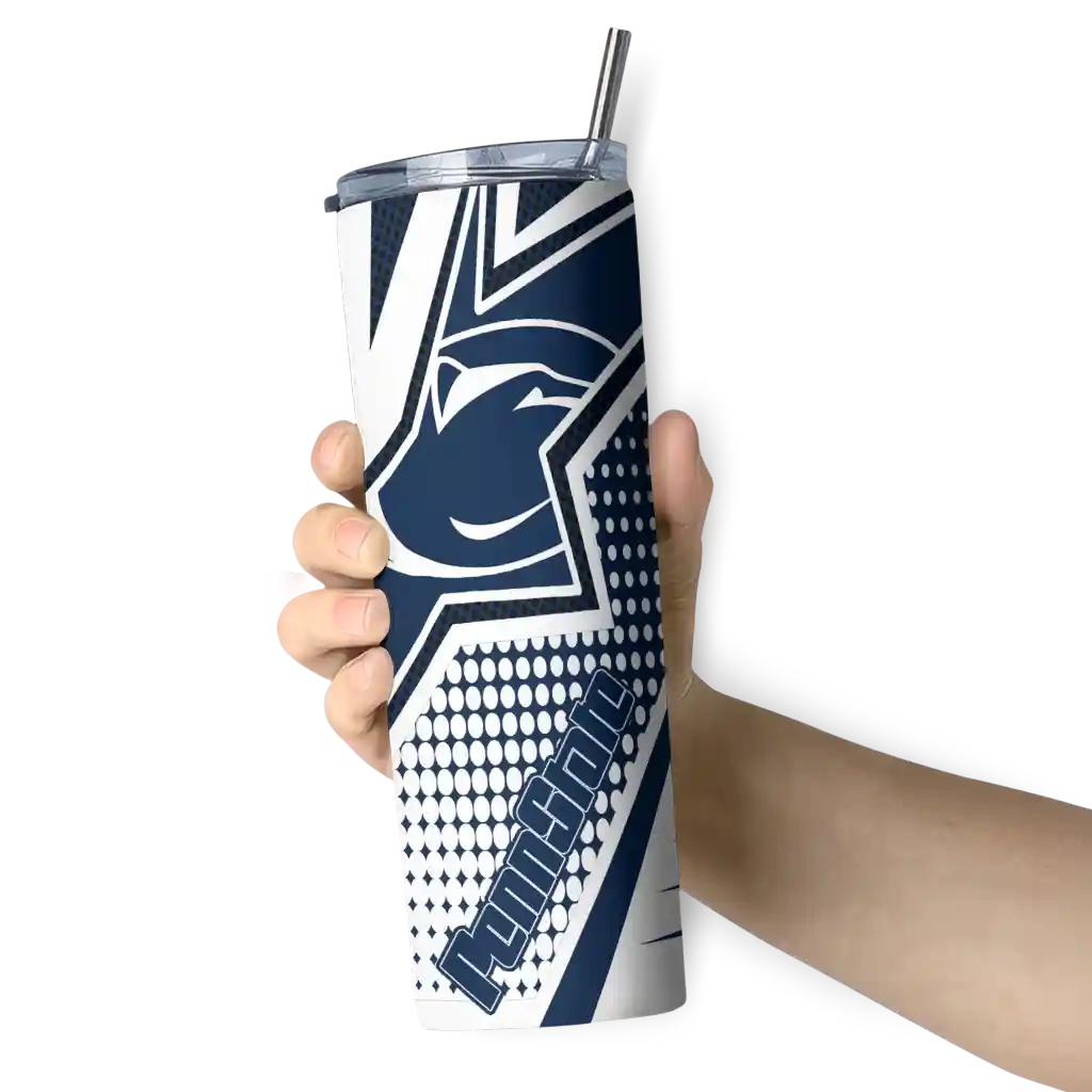 customized-penn-state-nittany-lions-web-stripes-blue-white-skinny-tumbler-premium-grade.webp