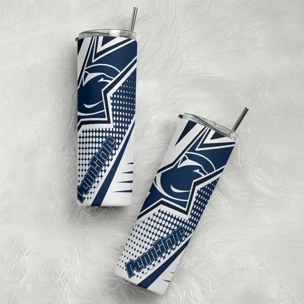customized-penn-state-nittany-lions-web-stripes-blue-white-skinny-tumbler-top-rated.webp