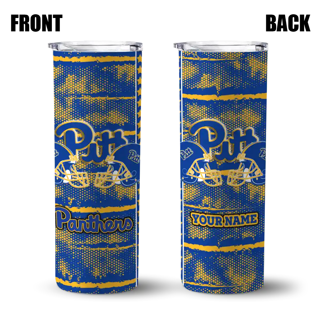 customized-pittsburgh-panthers-chevron-patch-royal-blue-skinny-tumbler-fashion-forward.webp