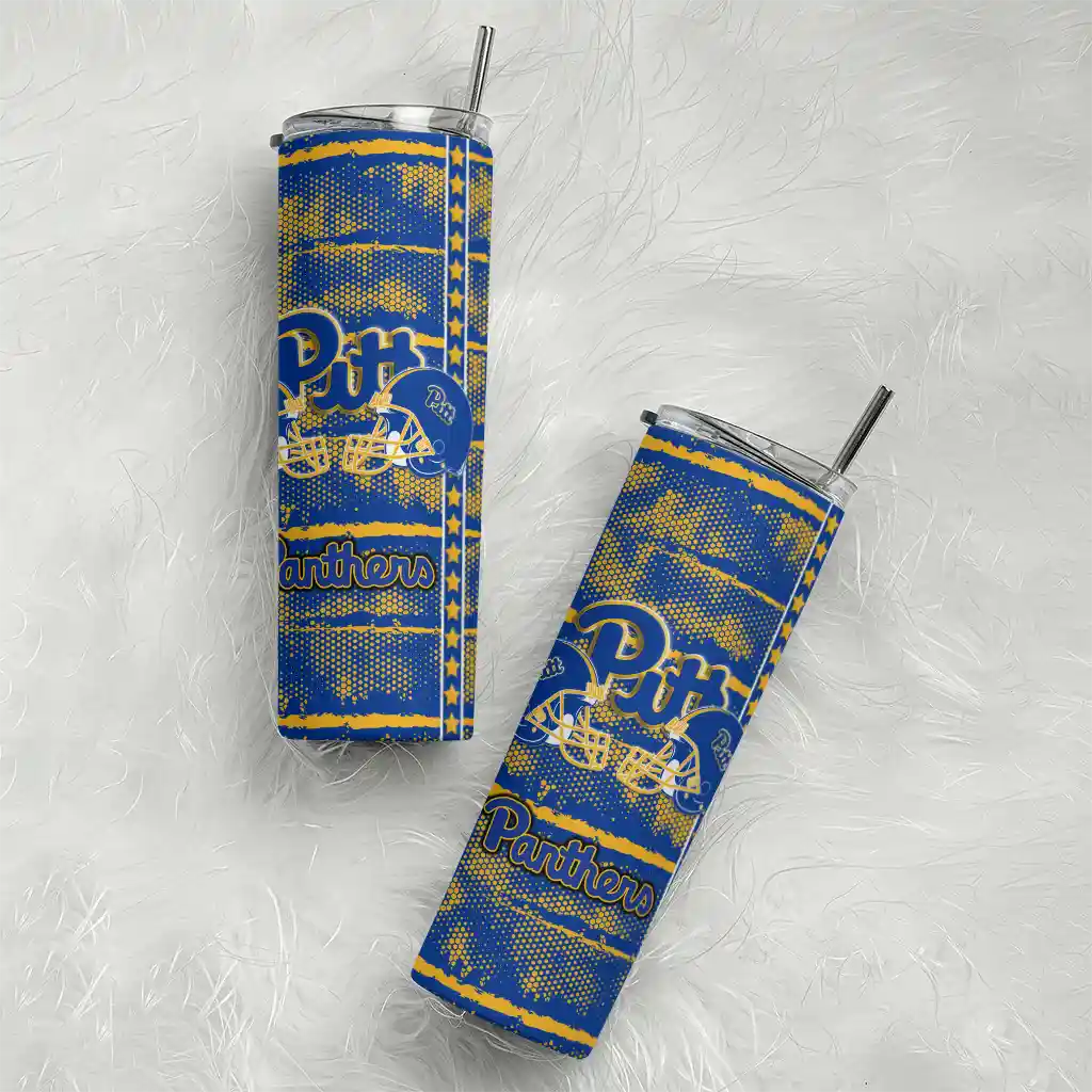 customized-pittsburgh-panthers-chevron-patch-royal-blue-skinny-tumbler-top-rated.webp