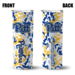 customized-pittsburgh-panthers-claw-marks-royal-blue-white-skinny-tumbler-best-selling.webp