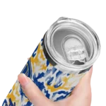 customized-pittsburgh-panthers-claw-marks-royal-blue-white-skinny-tumbler-best-selling.webp