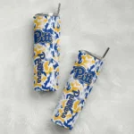 customized-pittsburgh-panthers-claw-marks-royal-blue-white-skinny-tumbler-best-selling.webp