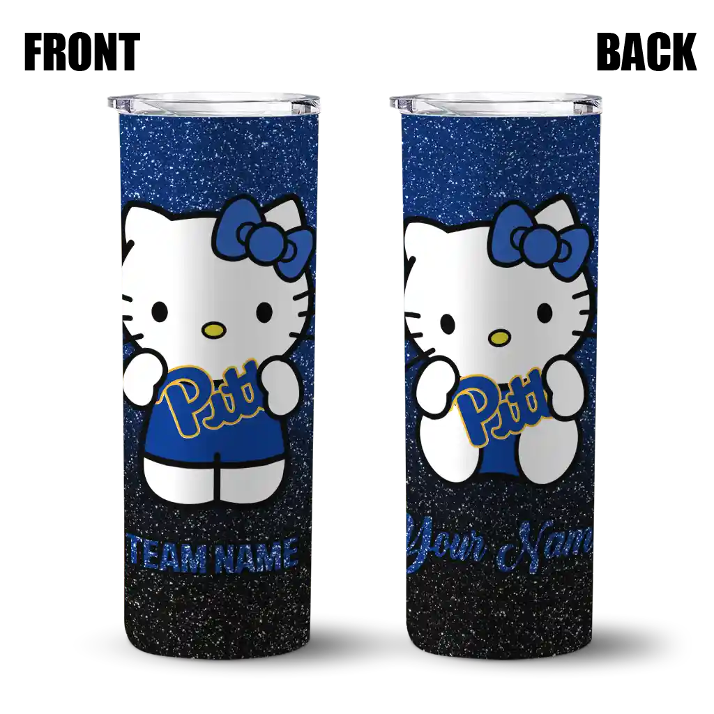 customized-pittsburgh-panthers-hello-kitty-royal-blue-black-skinny-tumbler-fashion-forward.webp