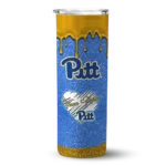 customized-pittsburgh-panthers-pixel-fade-royal-blue-skinny-tumbler-best-selling-2.webp