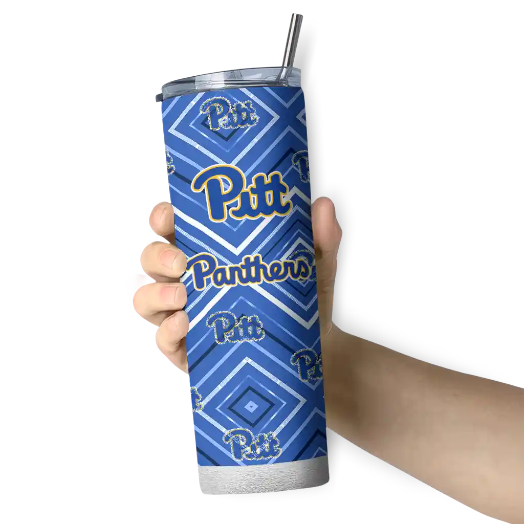 customized-pittsburgh-panthers-zipper-leopard-royal-blue-skinny-tumbler-premium-grade.webp