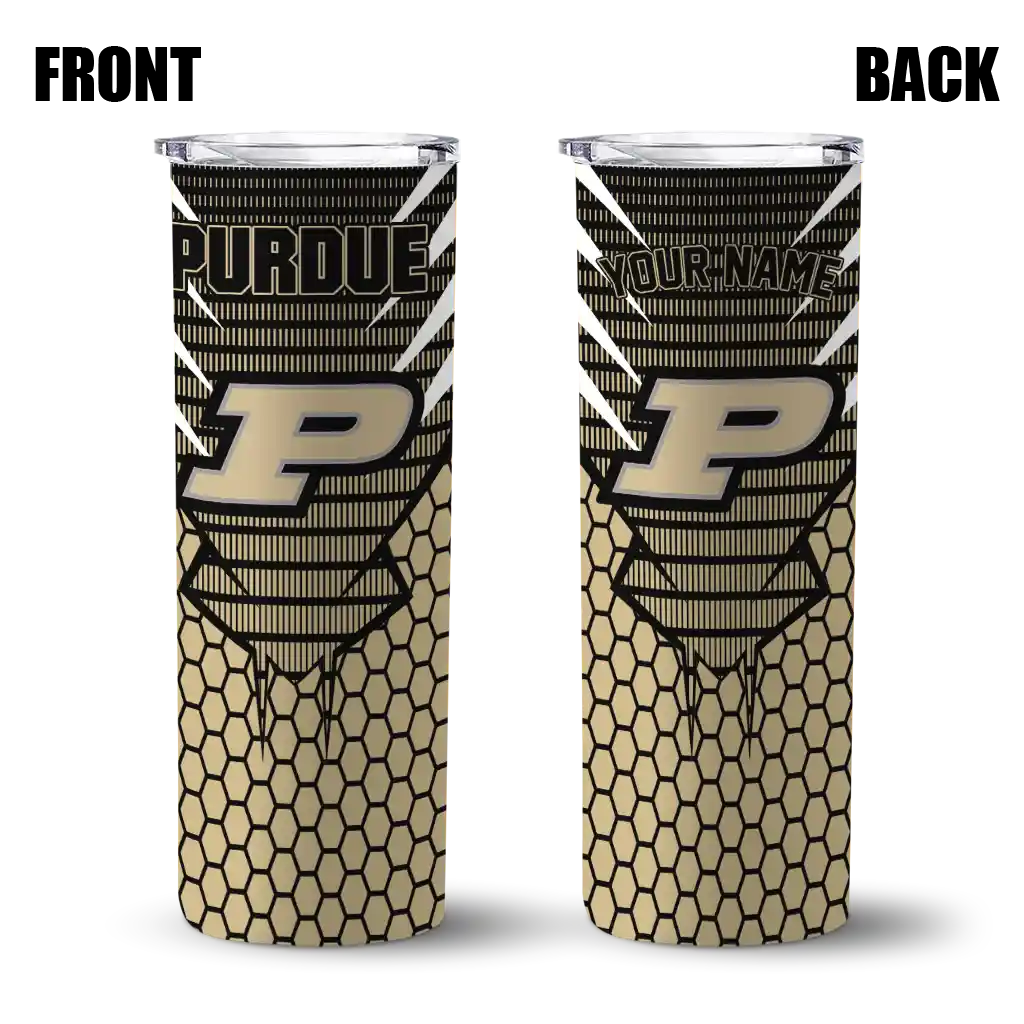 customized-purdue-boilermakers-chevron-stripes-gold-skinny-tumbler-fashion-forward.webp
