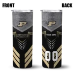 customized-purdue-boilermakers-hexagon-honeycomb-gold-black-skinny-tumbler-best-selling.webp