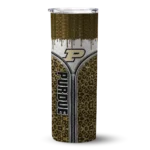 customized-purdue-boilermakers-sparkle-drip-gold-skinny-tumbler-best-selling.webp