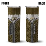 customized-purdue-boilermakers-sparkle-drip-gold-skinny-tumbler-best-selling.webp