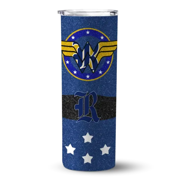customized rice owls star cluster navy blue skinny tumbler best selling