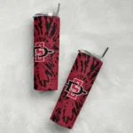 customized-san-diego-state-aztecs-metallic-grid-red-skinny-tumbler-best-selling.webp