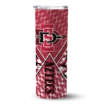 customized-san-diego-state-aztecs-monogram-burst-red-white-skinny-tumbler-best-selling.webp