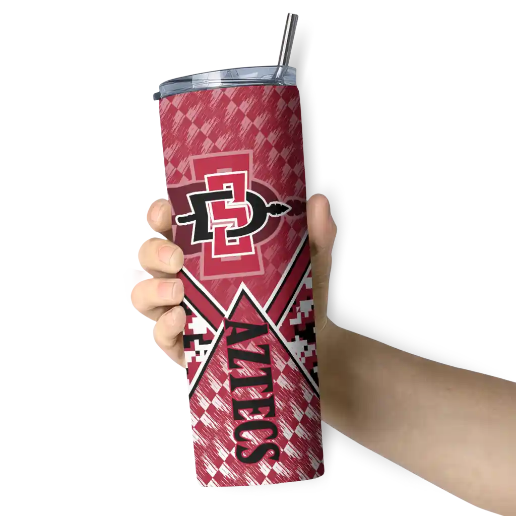 customized-san-diego-state-aztecs-monogram-burst-red-white-skinny-tumbler-premium-grade.webp