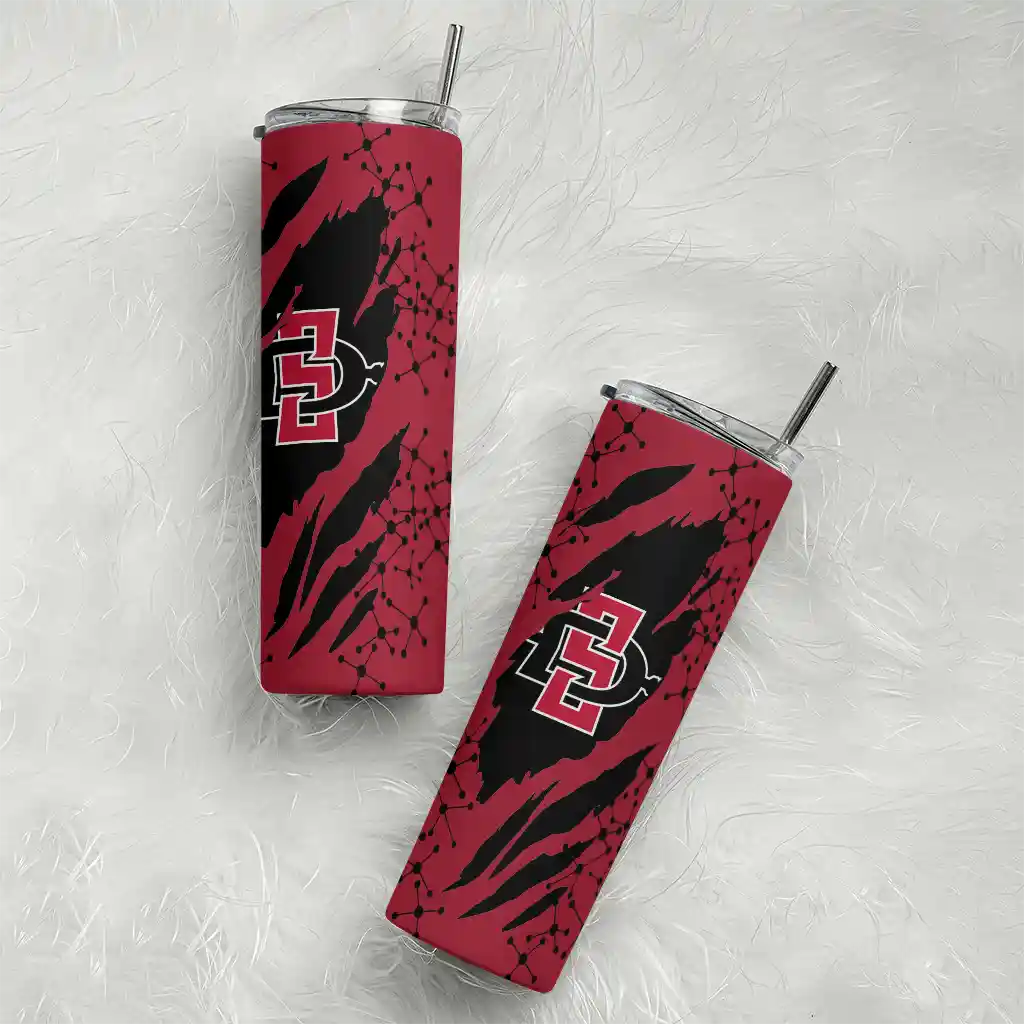 customized-san-diego-state-aztecs-star-pop-red-black-skinny-tumbler-top-rated.webp