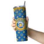 customized-san-jose-state-spartans-camo-streak-blue-skinny-tumbler-best-selling.webp