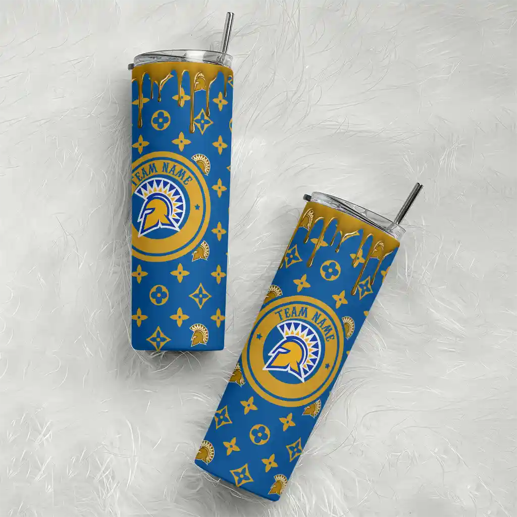 customized-san-jose-state-spartans-camo-streak-blue-skinny-tumbler-top-rated.webp