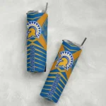 customized-san-jose-state-spartans-camo-texture-blue-skinny-tumbler-best-selling.webp