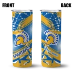 customized-san-jose-state-spartans-helmet-clash-blue-skinny-tumbler-best-selling.webp