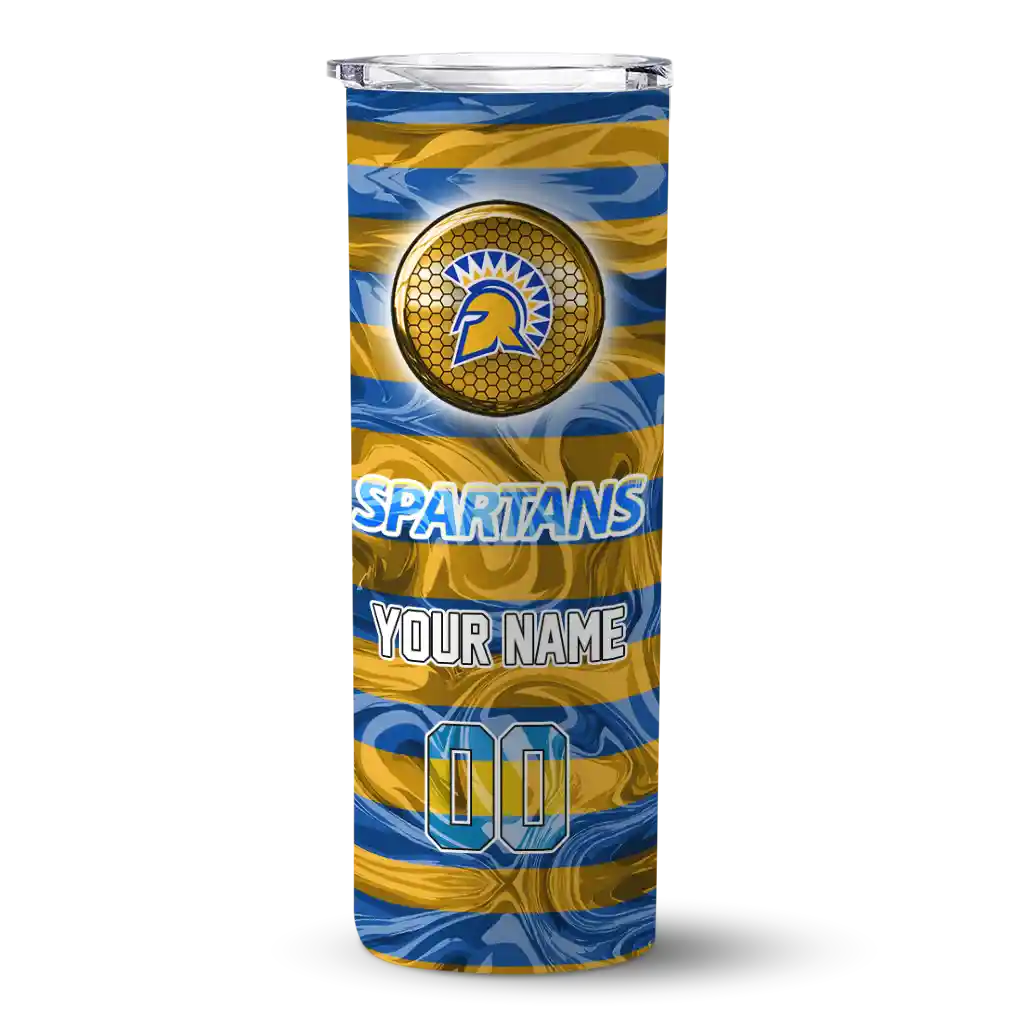 customized-san-jose-state-spartans-patterned-waves-blue-skinny-tumbler-best-selling-3.webp customized san jose state spartans patterned waves blue skinny tumbler best selling 3