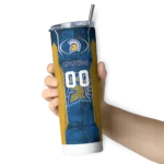 customized-san-jose-state-spartans-stacked-diamond-blue-skinny-tumbler-best-selling.webp