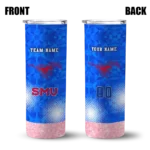 customized-smu-mustangs-starburst-tiles-blue-skinny-tumbler-best-selling.webp