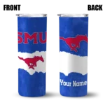customized-smu-mustangs-torn-band-blue-white-skinny-tumbler-best-selling.webp