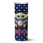 customized-smu-mustangs-yoda-cozy-blue-black-skinny-tumbler-best-selling.webp