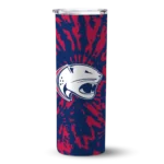 customized-south-alabama-jaguars-metallic-grid-blue-skinny-tumbler-best-selling.webp