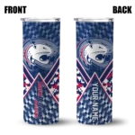 customized-south-alabama-jaguars-monogram-burst-blue-white-skinny-tumbler-best-selling.webp