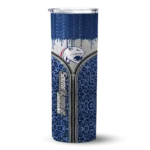 customized-south-alabama-jaguars-sparkle-drip-blue-skinny-tumbler-best-selling.webp