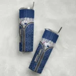 customized-south-alabama-jaguars-sparkle-drip-blue-skinny-tumbler-best-selling.webp