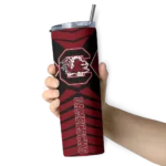 customized-south-carolina-gamecocks-camo-texture-garnet-skinny-tumbler-best-selling.webp