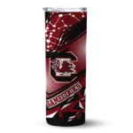 customized-south-carolina-gamecocks-helmet-clash-garnet-skinny-tumbler-best-selling-1.webp