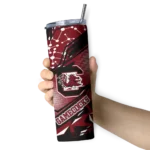 customized-south-carolina-gamecocks-helmet-clash-garnet-skinny-tumbler-best-selling.webp