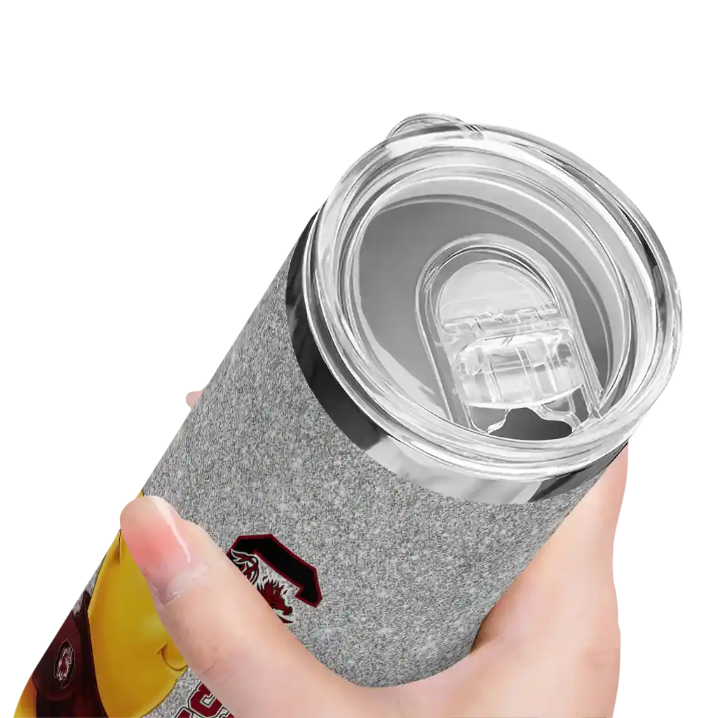 customized-south-carolina-gamecocks-winnie-the-pooh-garnet-gray-skinny-tumbler-high-quality.webp