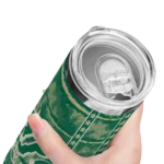 customized-south-florida-bulls-chevron-patch-green-skinny-tumbler-best-selling.webp