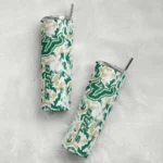 customized-south-florida-bulls-claw-marks-green-white-skinny-tumbler-best-selling.webp